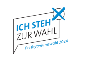 Logo Presbyteriumswahl: Ich steh zur Wahl